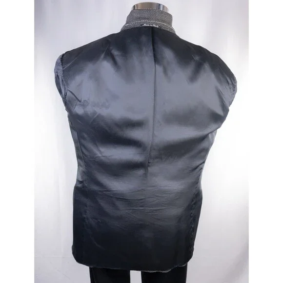 MANI Vintage Sport Coat Jacket Blazer Men Size 42R Textured Two Button WOOL - Picture 15 of 16